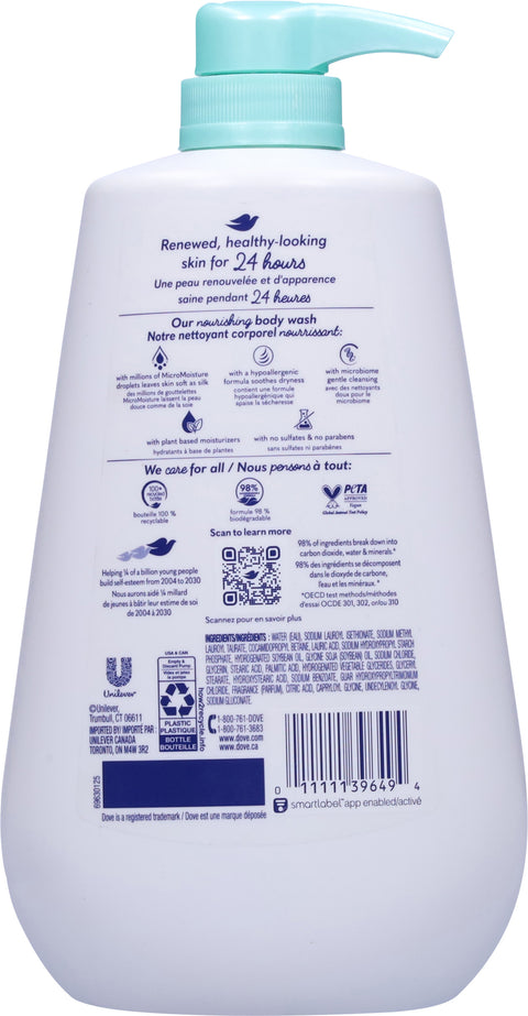 Dove Sensitive Skin Body Wash Pump 30.6 FZ