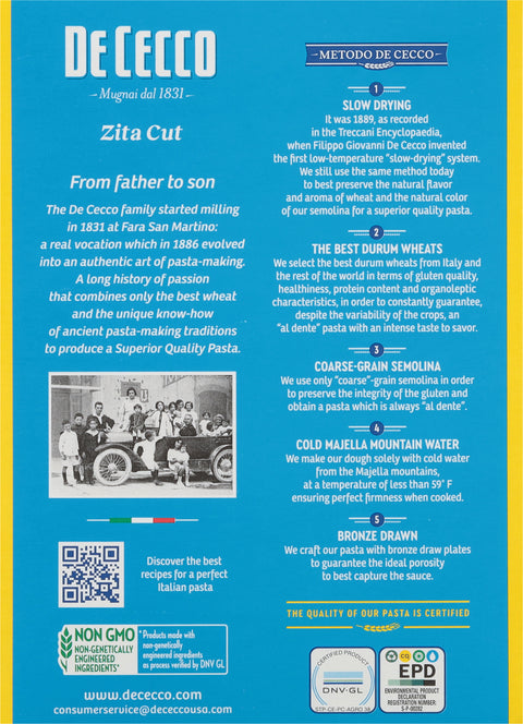 Dececco Zita Cut Pasta 16 OZ