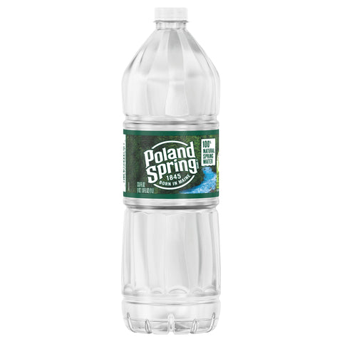 POLAND SPRING Brand 100% Natural Spring Water, 33.8-ounce plastic bottle - 18 Pack