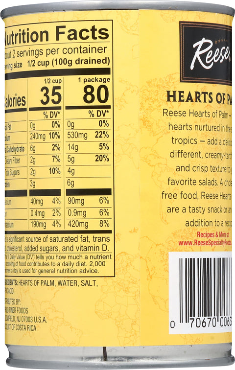 Reese Hearts Of Palm Bites 14 OZ