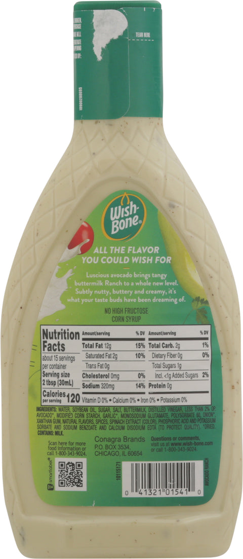 Wish-bone Avocado Ranch Dressing 15 FZ