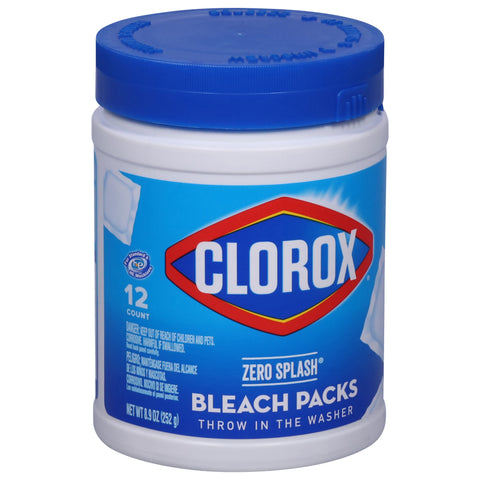 Clorox Zero Splash Bleach Packs 8.9 OZ