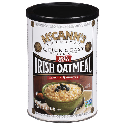 McCann's Quick & Easy Steel Cut Oats Irish Oatmeal 24 OZ