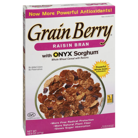 Grain Berry Raisin Bran Onyx Sorghum 16.6 OZ
