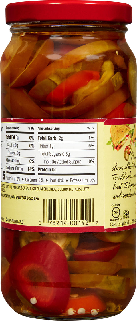 Mezzetta Deli Sliced Hot Cherry Peppers 16 FZ