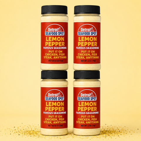 Detroit Seafood Spot Lemon Pepper Seasoning — 1, 3, 4 or 5 Bottles (12 oz / 340 g Each)