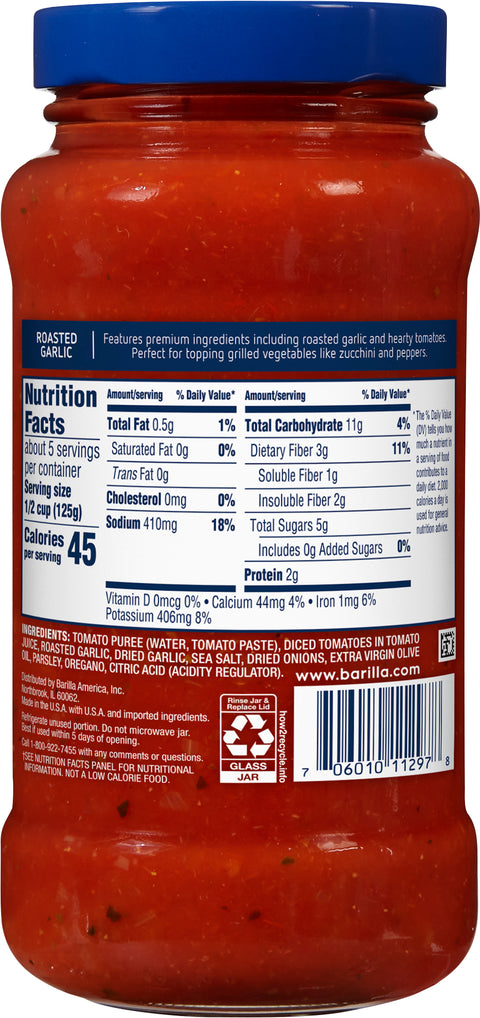 Barilla Roasted Garlic Sauce 24 oz