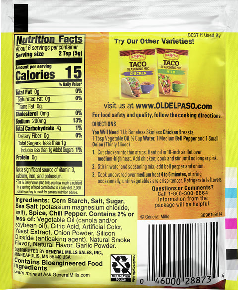 Old El Paso Seasoning Fajita 1 OZ