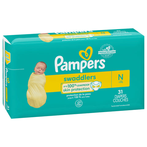 Pampers Diapers Newborn (Less than 10 lb) Jumbo Pack 31 CT