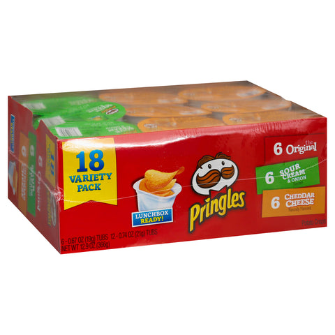 Pringles Variety Pack Potato Crisps 18 ea - 1 Pack