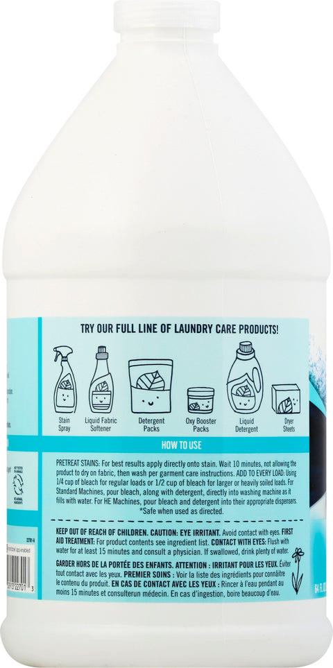 Seventh Generation Free and Clear Chlorine-Free Bleach 64 FZ