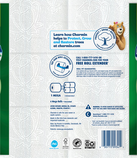 Charmin Ultra Gentle Toilet Paper, 6 Mega Rolls, 231 Sheets Per Roll