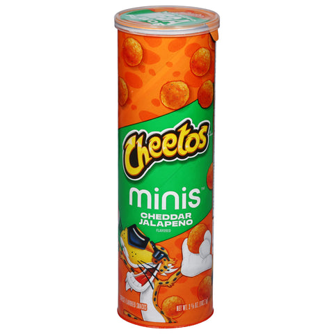 Cheetos Cheddar Jalapeno Flavored Cheese Flavored Snacks Minis 3.62 oz - 12 Pack