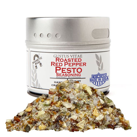 Gustus Vitae Roasted Red Pepper Pesto Seasoning - 1.5 OZ 8 Pack
