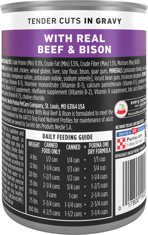Purina One SmartBlend True Instinct with Real Beef & Bison Adult Dog Food 13 oz