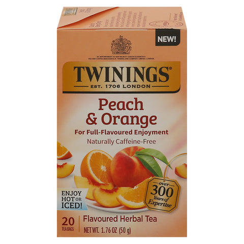 Twinings Peach And Orange Herbal Tea 20 CT