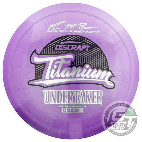 Discraft Titanium Undertaker [Paul McBeth 5X] [Discontinued Stamp] Distance Driver Golf Disc