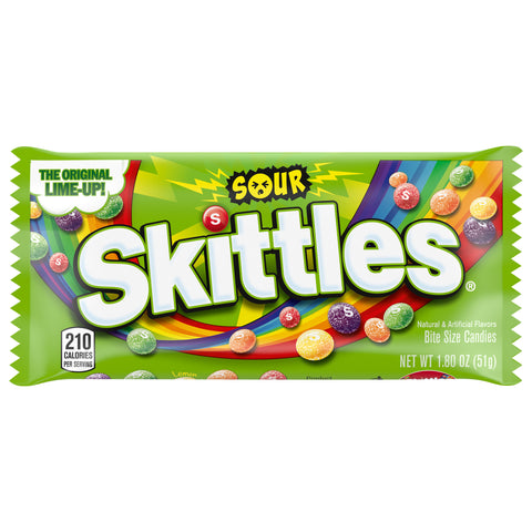 Sour Skittles Candies 1.8 oz - 24 Pack