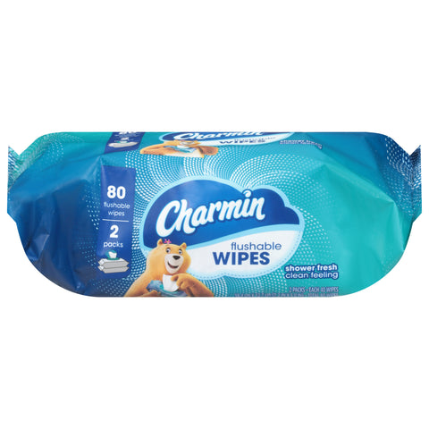 Charmin Flushable Wipes 2 - 40 ct Packs - 6 Pack