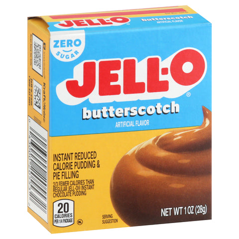 Jell-O Mix Pudding Instant Sugar Free Butterscotch 1 OZ