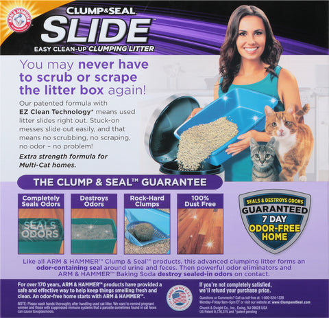 Arm & Hammer Slide Clump & Seal Multi-Cat Clumping Litter 19 lb
