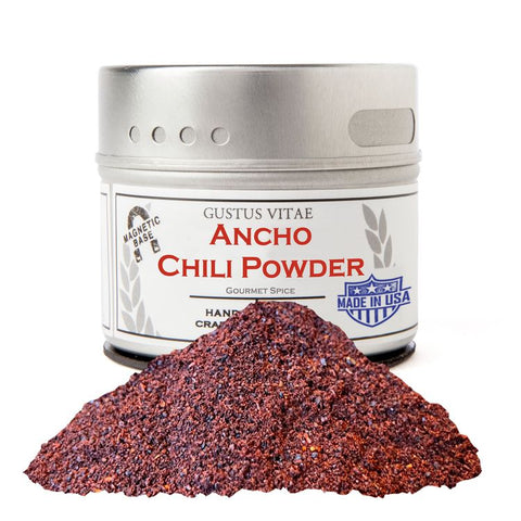Gustus Vitae Ancho Chili Powder - 1.8 OZ 8 Pack