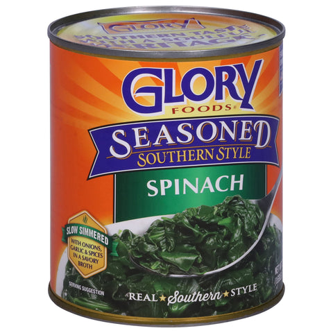 Glory Foods Seasoned Southern Style Spinach 27 OZ