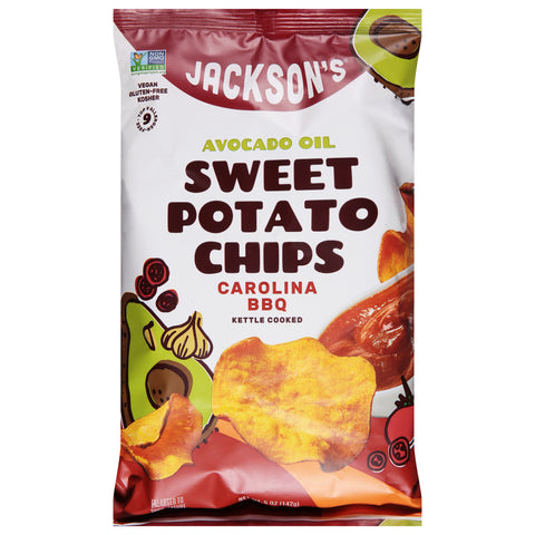 Jackson's Kettle Cooked Carolina BBQ Sweet Potato Chips 5 oz