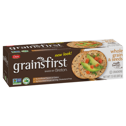 Breton Crackers Grains First Whole Grain 7.3 OZ
