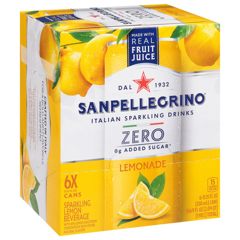 Sanpellegrino Sparkling Lemonade Lemon Beverage 6