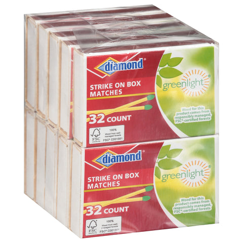 Diamond Matches Strike On Box 320 CT