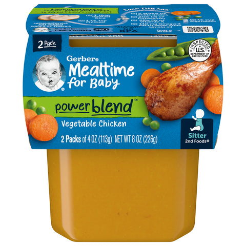 Gerber 2nd Foods Vegetable Chicken 8 OZ