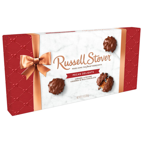 Russell Stover Pecan Delights In Milk Chocolate 8.1 OZ