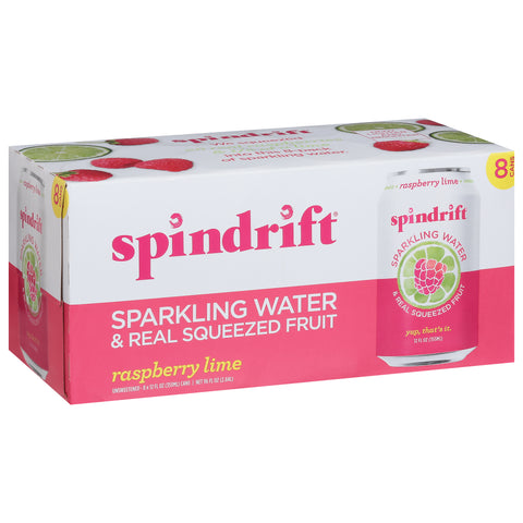 Spindrift Raspberry Lime Sparkling Water 96 FZ