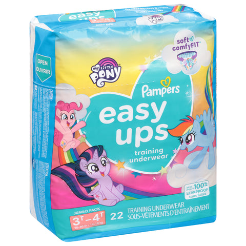 Pampers Easy Ups Training Underwear Girls Hello Kitty 3T-4T 22 CT