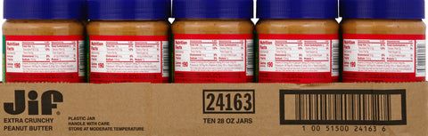Jif Extra Crunchy Peanut Butter, 28-Ounce Jar