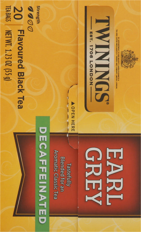 Twinings Decaffeinated Earl Grey Black 20 CT