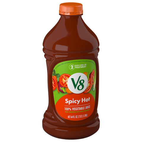 V8 100% Hot & Spicy Vegetable Juice 64 FZ