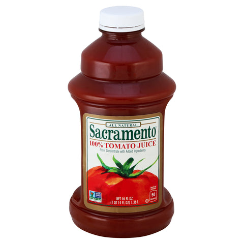 Sacramento 100% Tomato Juice 46 oz - 8 Pack