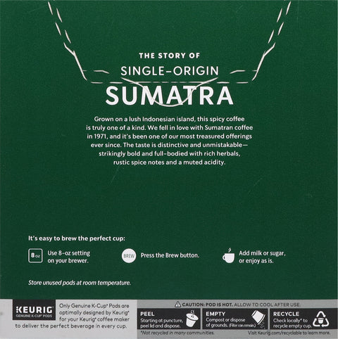 Starbucks Dark Roast Ground 100% Arabica Single-Origin Sumatra Coffee 32