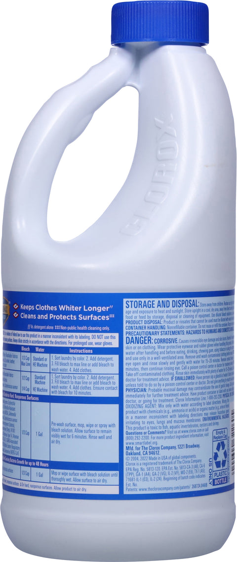 Clorox Regular Concentrated Bleach 43 FZ