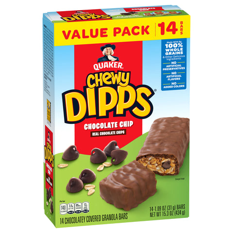 Quaker Chocolate Chip Granola Bars 15.3 OZ