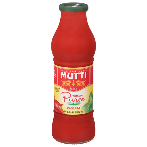 Mutti Tomato Puree With Basil 24.5 oz - 6 Pack