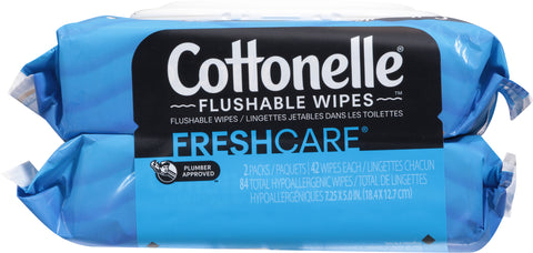 Cottonelle Freshcare Flushable Wipes 2 ea