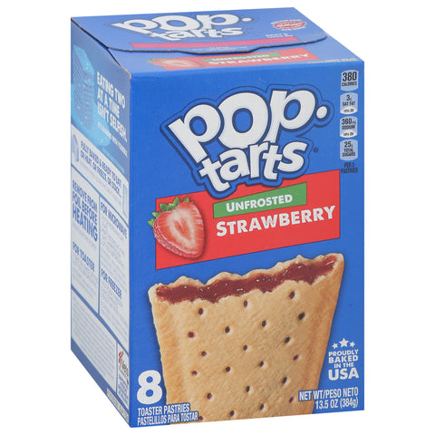 Kellogg's Pop-Tarts Unfrosted Strawberry 13.5 OZ