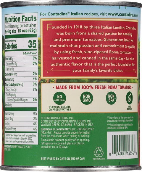 Contadina Tomato Puree 29 OZ