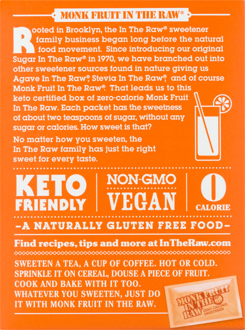 Monk Fruit In The Raw Sweetener 1.12 OZ