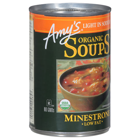 Amy's Organic Light In Sodium Low Fat Minestrone 14.1 OZ