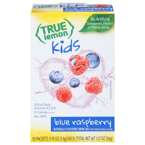 True Lemon Kids Drink Mix Blue Raspberry 1.27 OZ