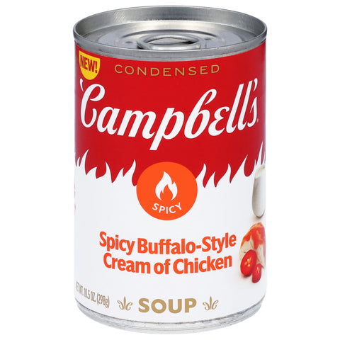 Campbell's Spicy Buffalo-Style Cream of Chicken Condensed Soup 10.5 oz - 12 Pack